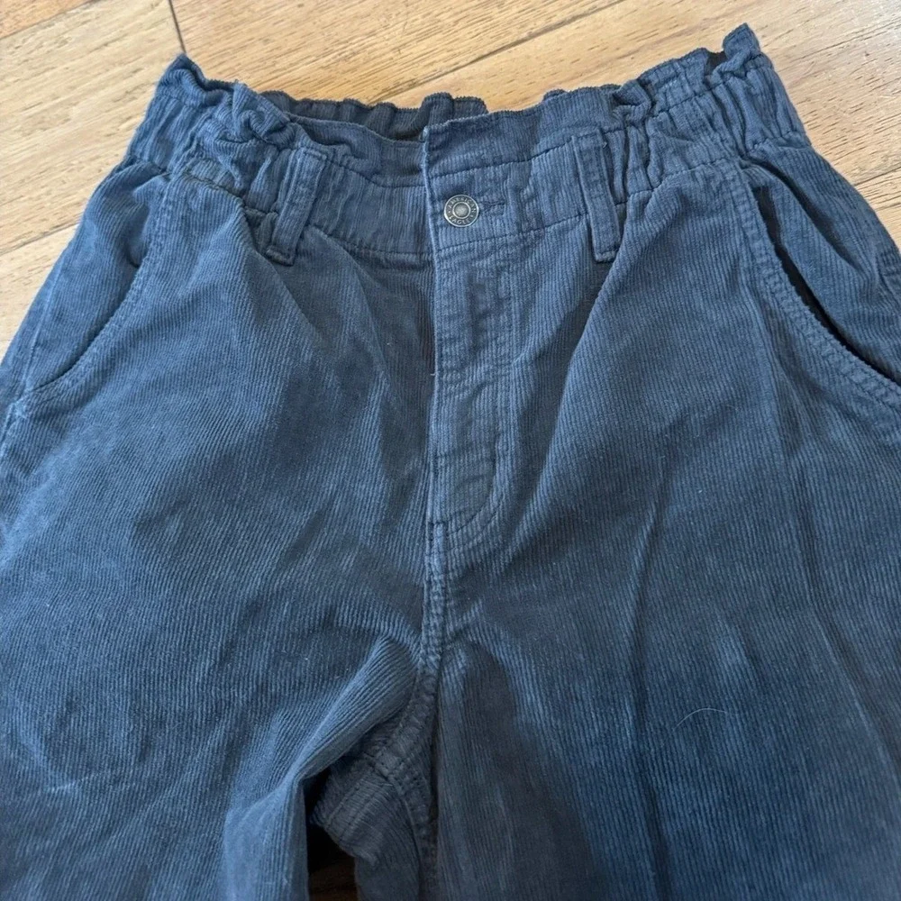 American Eagle Outfitters Corduroy Wide Leg Barrel Pants Stretch Size‎ 2 (1001)
